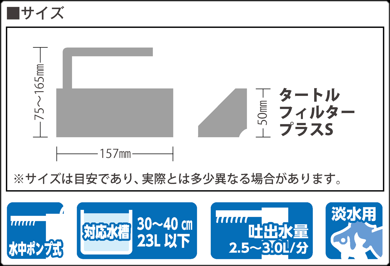 タートルフィルタープラスS　SUISAKU