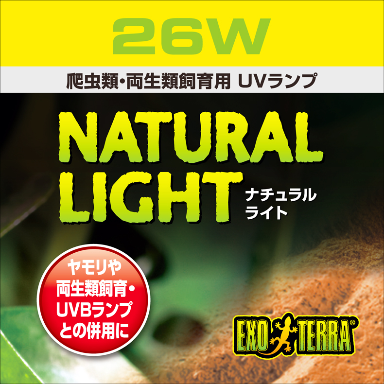 開店祝い GEX EXOTERRA ナチュラルライト 13W PT2190 可視光線 UVA 爬虫類用ライト 日中の光 UVAを中心に照射 