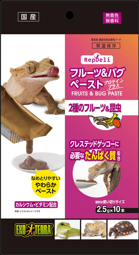 フルーツ&バグペーストプロテインプラス　パッケージ正面