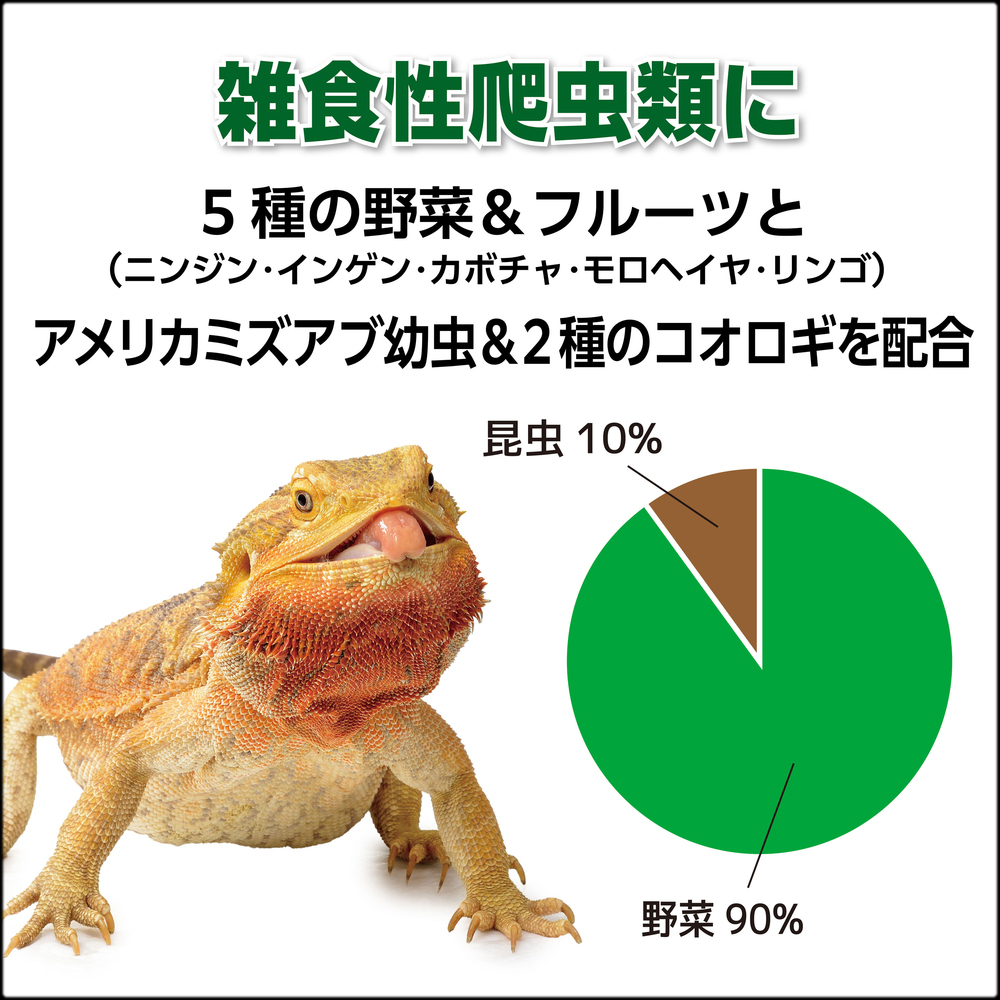ベジミックスペーストバグプラス　雑食性爬虫類に