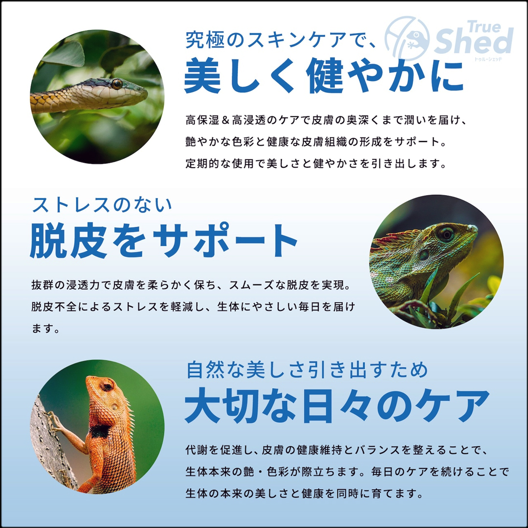 トゥルーシェッド　究極のスキンケア
