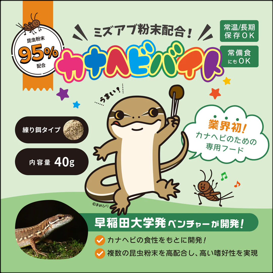 カナヘビバイト40g　エコロギー
