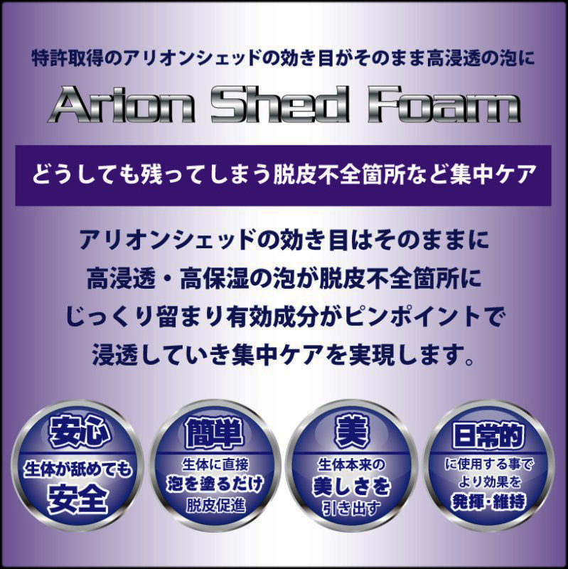 アリオンシェッドフォーム　Arion Shed Foam　説明