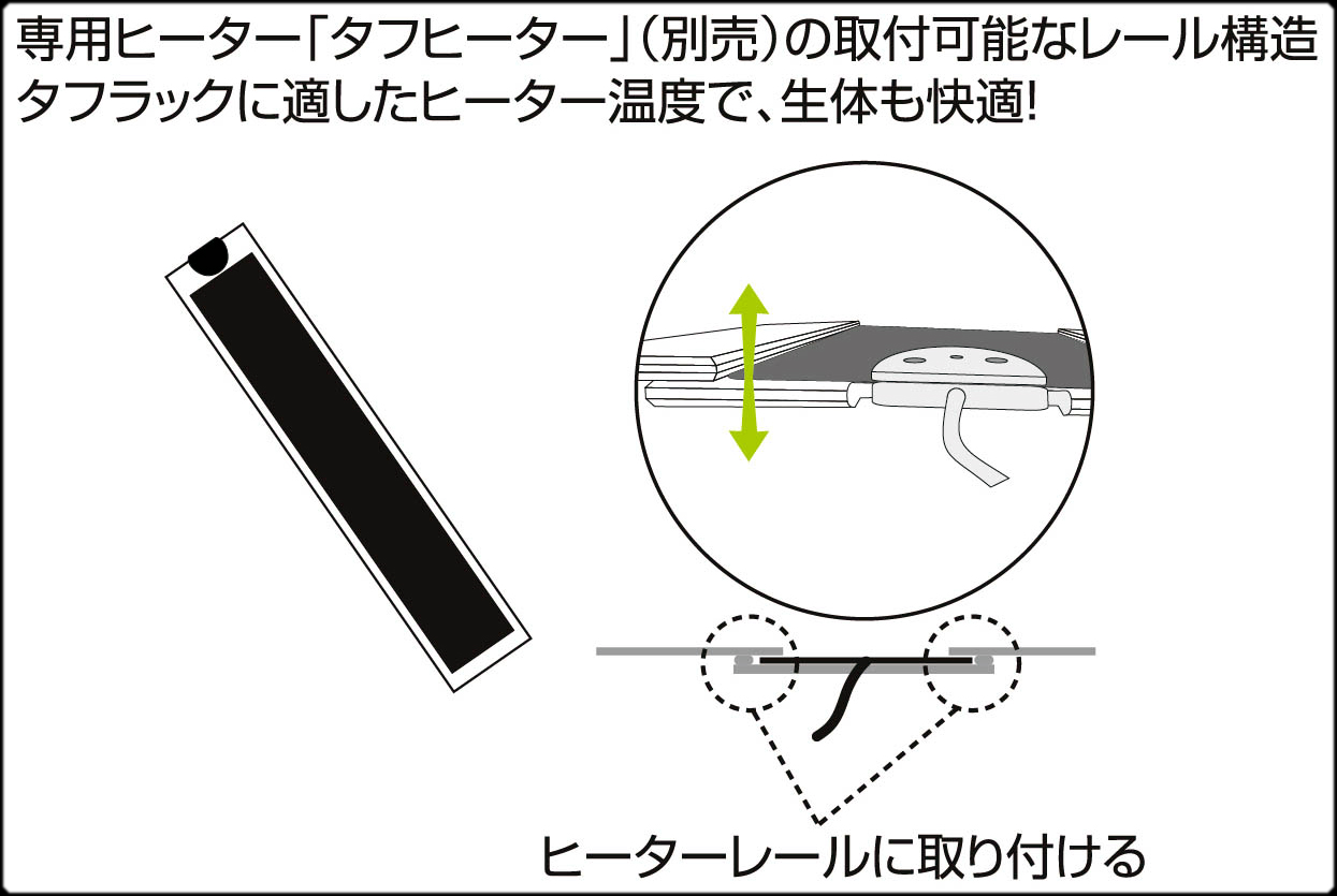 タフラック603027　別売ヒーター　タフヒーター取り付け方法