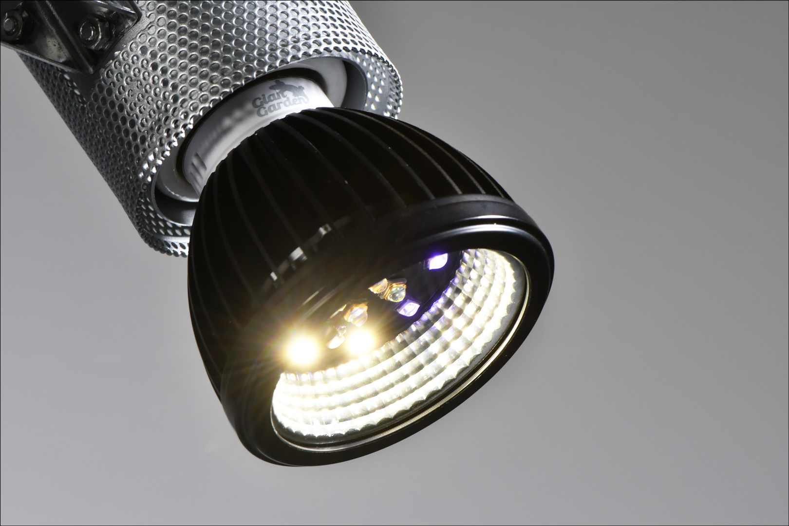レプタイルスポットUV LED D40　点灯