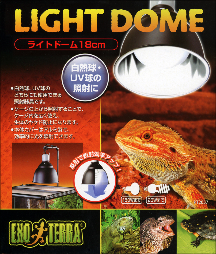 ライトドーム18cm エキゾテラ GEX 爬虫類用照射器具 販売 通販