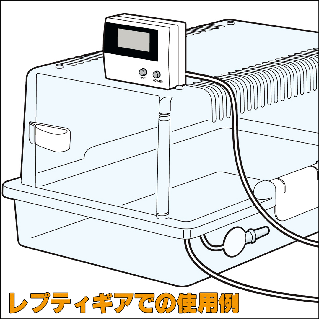 レプタイルサーモメーター　使用例