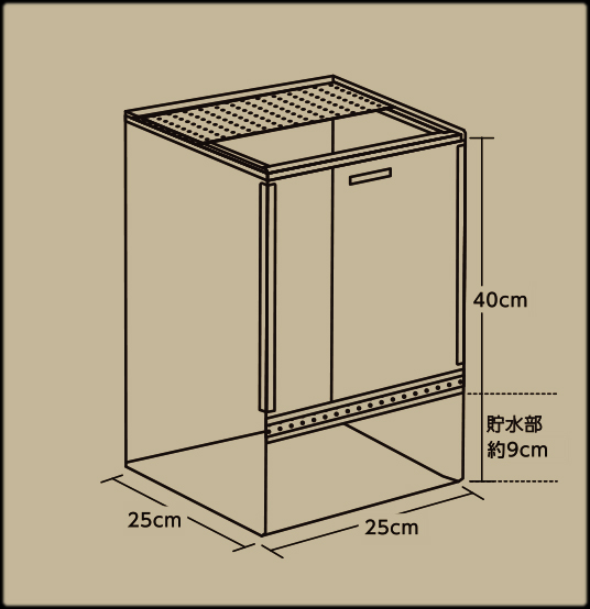 レプテリアクリアネオ250High　サイズ