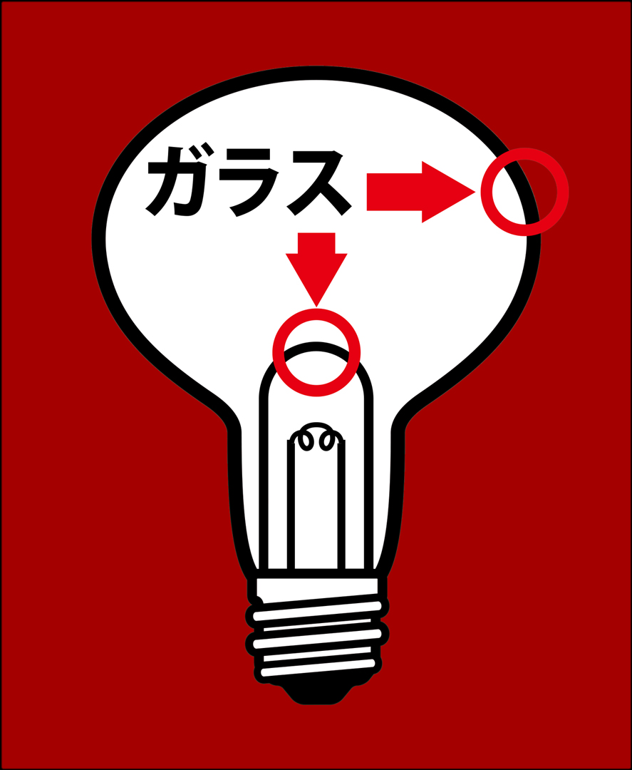 インフラレッドヒートランプ　二重ガラス構造