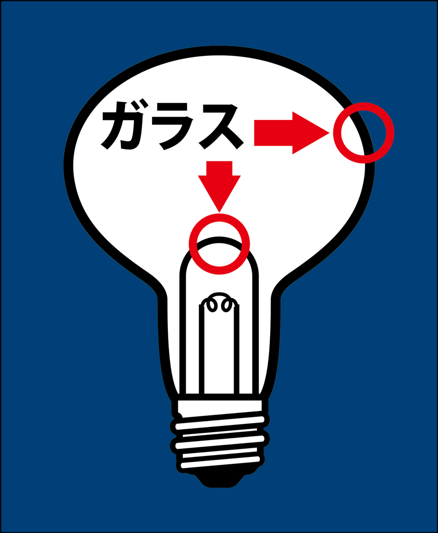 ストロングムーンライトランプ　二重ガラス構造