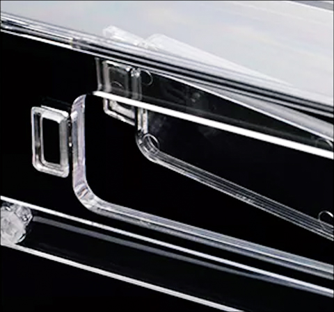 レプタイルポリカケース2020白フタP01　マグネット付き給餌ドア