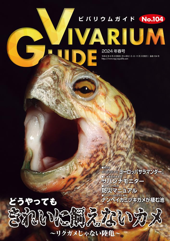 ビバリウムガイドNo.104 2024年春号　どうやってもきれいに飼えないカメ ～リクガメじゃない陸亀～